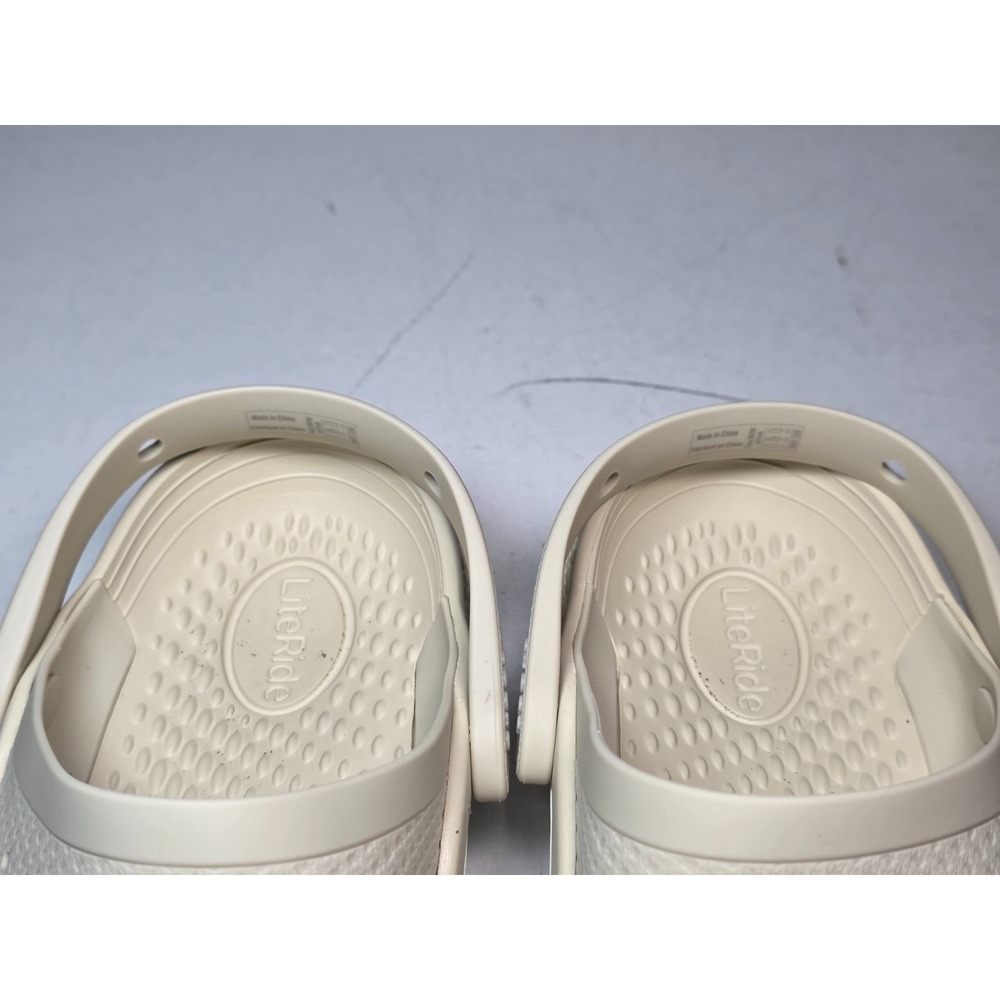 Crocs LiteRide 360 Clogs Mens Size 7 Women's 9 Cream White Slip On Shoes Sandals - Picture 14 of 14